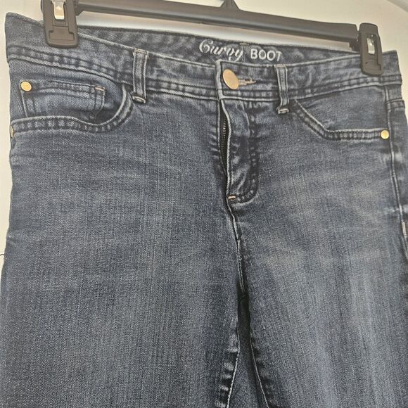 Tommy Hilfiger Blue Jeans Womens 8 Curvy Boot Medium Wash Low Rise Cotton 30x32 - Picture 2 of 14